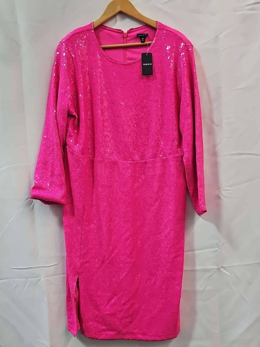 TORRID AT THE KNEE SEQUIN STRONG SHOULDER DRESS BFPM-09-110